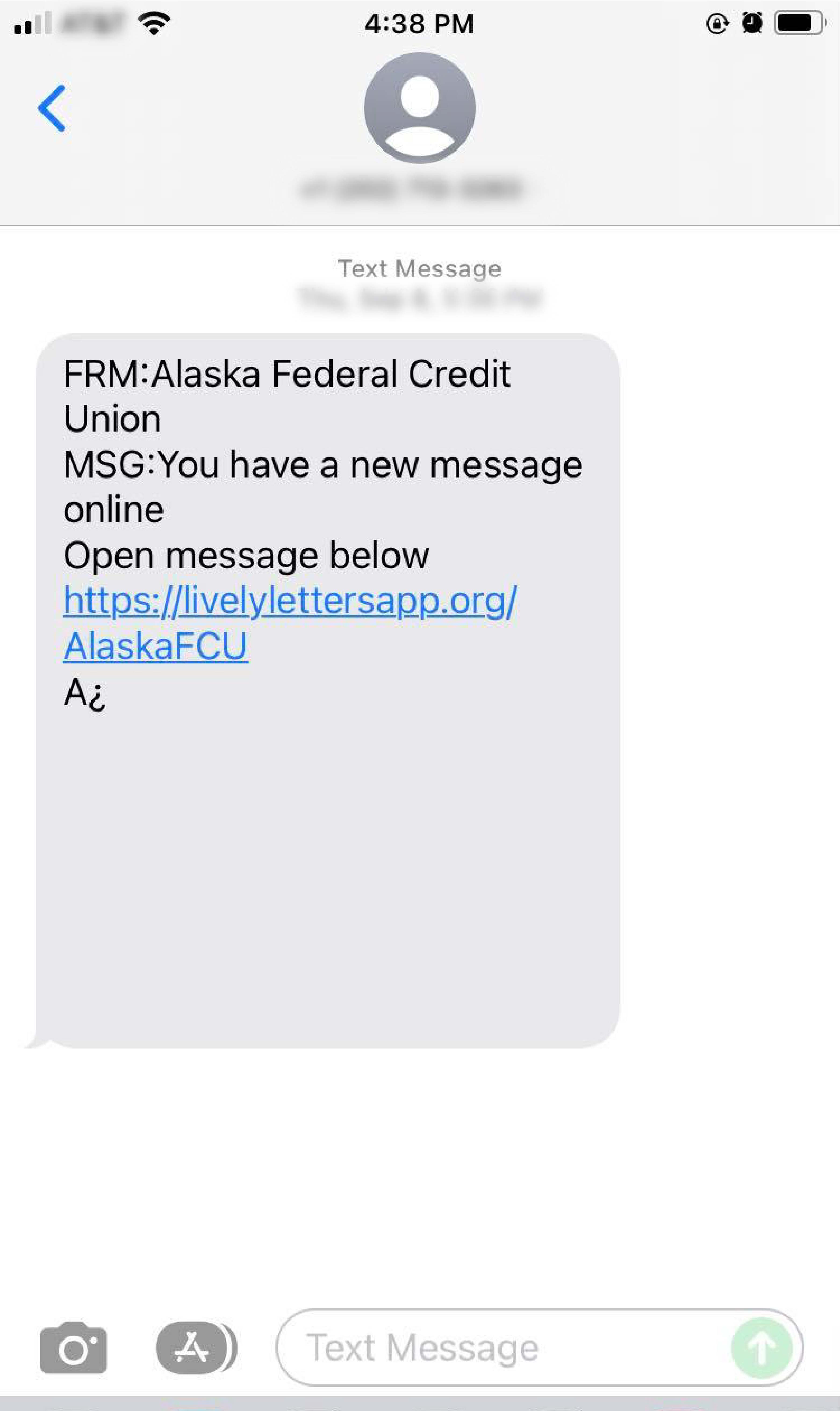 fraudulent texts sample 7