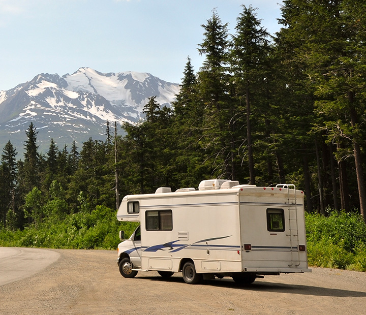 RV on the road