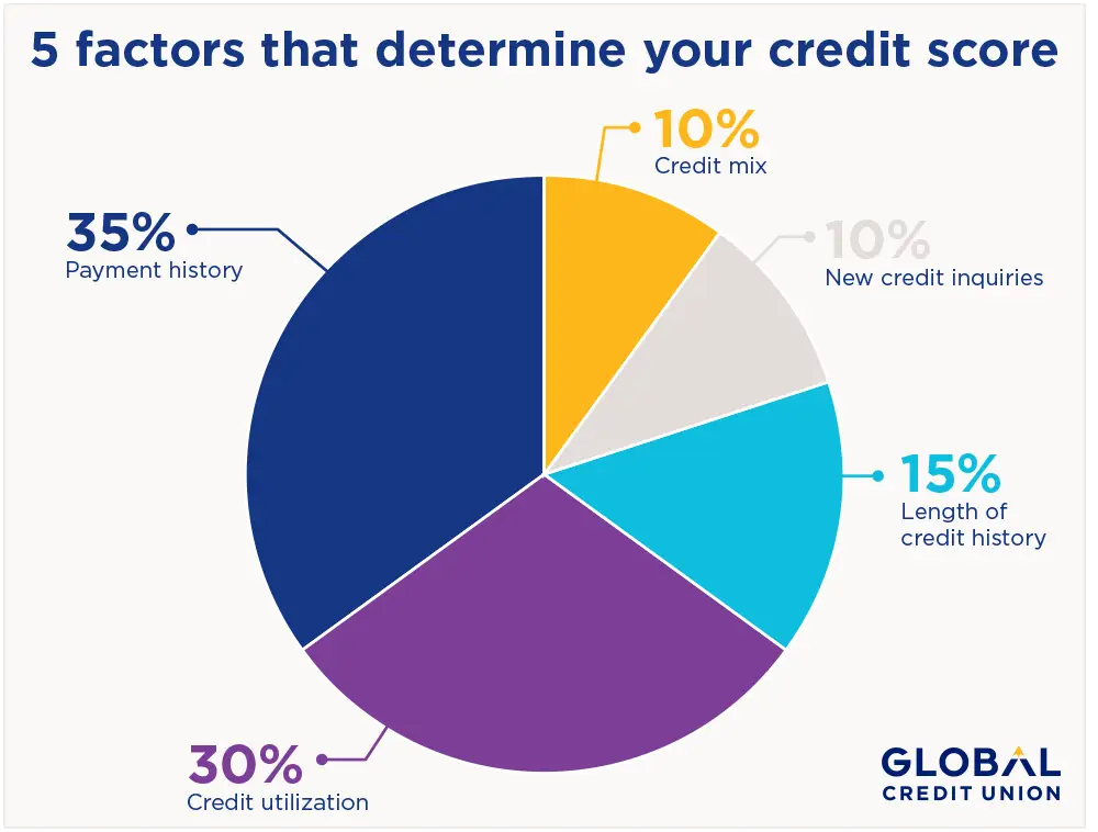 5 Factors that Determine Your Credit Score
 infograph