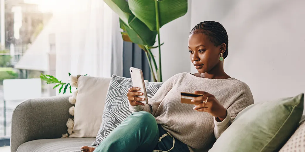 Woman looking at phone